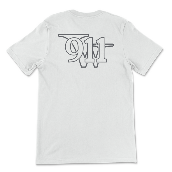 W911 Logo Short Sleeve T-Shirt (front and back)