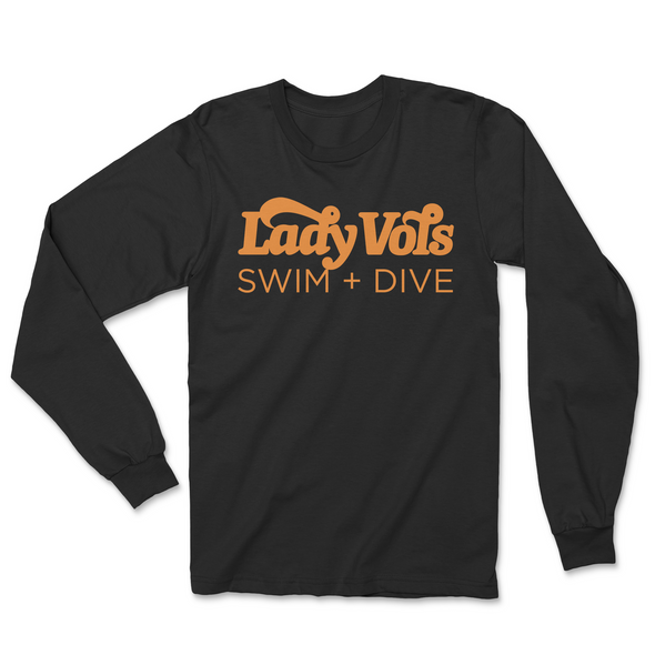 Lady Vols Swim + Dive Unisex Long Sleeve T-Shirt