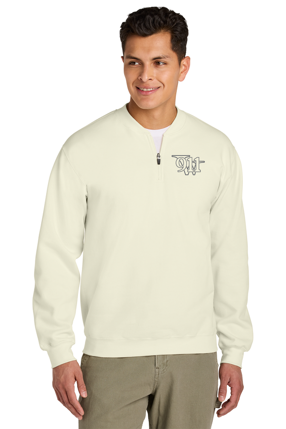 W911 Logo w/Badges 1/4 Zip Sweatshirt
